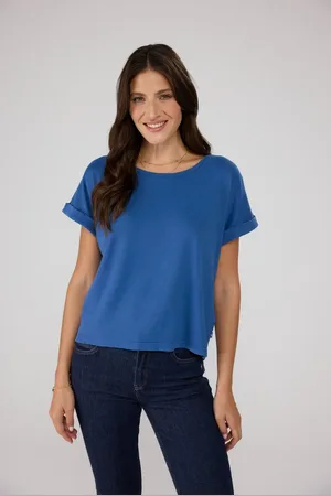 Lieblingsstück Rundhalsshirt CamilaEp mit Logostickerei