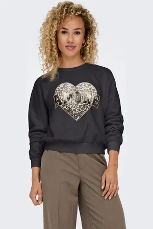 ONLY Sweatshirt ONLLAUREN L/S LEO O-NECK CC SWT