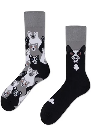 Many Mornings Freizeitsocken Socken Black Dog (1 Paar, 1-Paar, 1 Paar) charmanter Dismatching-Stil - Verkäufer: Mein Style