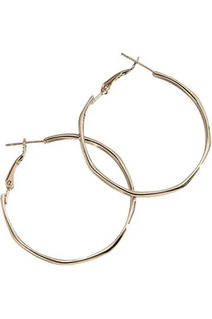 Karma Paar Creolen Creolen Silber 3,5 cm Damencreolen modern (Ohrringe Damenschmuck), unregelmäßige Form Damenohrringe - Verkäufer: Sanixa