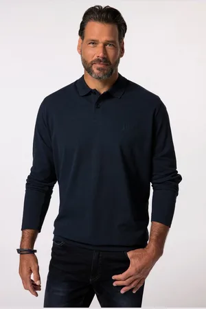 JP 1880 Poloshirt Poloshirt Bauchfit Basic Langarm Piqué - Verkäufer: Popken Fashion Group