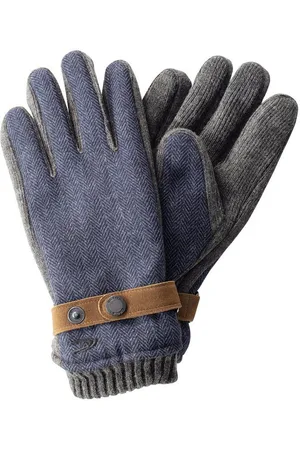 Camel Active Baumwollhandschuhe Handschuhe mit Lederriemen in Wolloptik - Verkäufer: ActiveFashionWorld