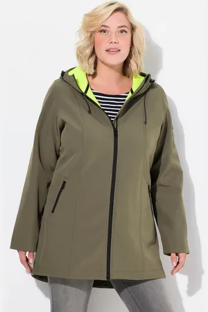 Ulla Popken Softshelljacke HYPRAR Long-Softshelljacke wasserabweisend A-Linie - Verkäufer: Popken Fashion Group