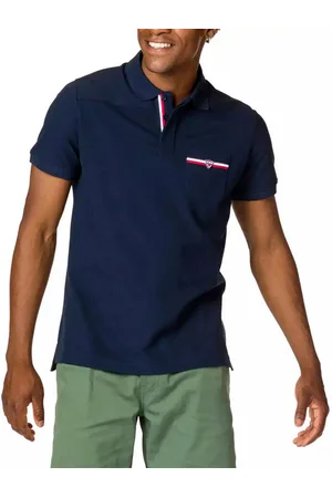 Rossignol Poloshirt Heritage Polohemd Ski Alpine Hemd Brusttasche mit Logo und ikonischen Trikolore-Details - Verkäufer: eldigo