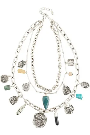 Next Charm-Kette Mehrlagige Halskette mit Anhänger aus Recyclat (1-tlg) - Verkäufer: Germany GmbH