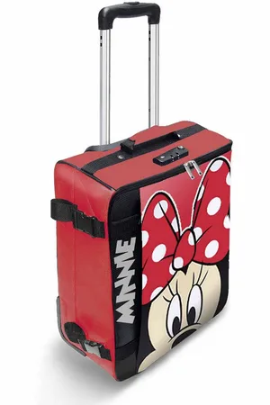KARACTERMANIA Handgepäckkoffer Disney Minnie Maus Kabinenkoffer weicher Koffer Reisekoffer faltbar, leicht & gut zu verstauen mit Schloss - Verkäufer: okluge