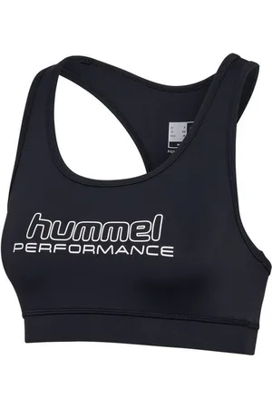 Hummel Shirttop Sport-BH Top Racer Back Komfort und Flexibilität (1-tlg) 8362 in Weiß-Schwarz - Verkäufer: ARIZONAS