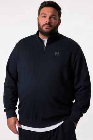 Men Plus Sweatshirt Men+ Sweat-Troyer Basic Zippkragen bis 8 XL - Verkäufer: Popken Fashion Group