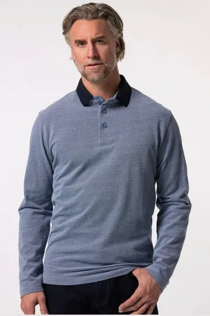 Boston Park Poloshirt Poloshirt Langarm Kontrast-Polokragen - Verkäufer: Popken Fashion Group