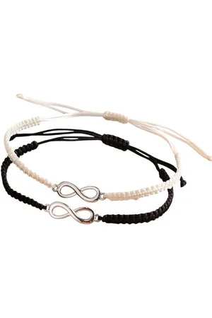 Karma Armband Set Partnerarmbänder Infinity Armband Freundschaftsarmband (Unendlichkeitszeichen Damen Herren, 2-tlg., Damenarmband Herrenarmband Armbandset), modern Unisex Armbandset Pärchenschmuck - Verkäufer: Sanixa