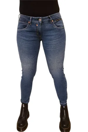 Herrlicher Slim-fit-Jeans 5320-RD202, Touch Cropped Jeans aus Recycled Denim offener, leicht gefranster Saum - Verkäufer: Gio Milano