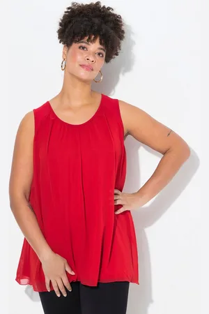 Miamoda Longtop Top A-Linie Rundhals ärmellos - Verkäufer: Popken Fashion Group