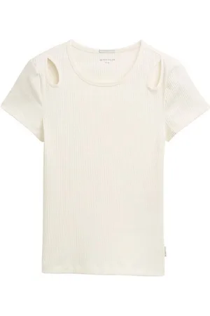 TOM TAILOR T-Shirt Ripp T-Shirt mit Cut-Outs - Verkäufer: