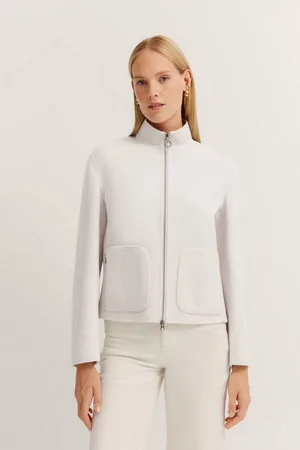Bugatti Wolljacke mit Stehkragen & Reißverschluss