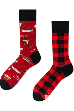 Many Mornings Freizeitsocken Socken Lumberjack Life (1 Paar, 1-Paar, 1 Paar) charmanter Dismatching-Stil - Verkäufer: Mein Style