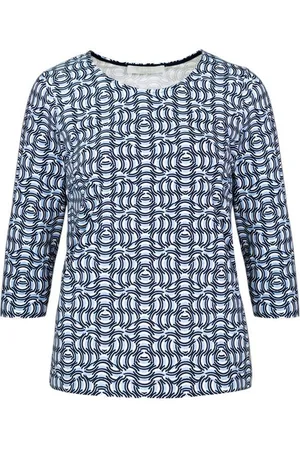 Bianca Print-Shirt DINI in modernem graphischen Muster in Trendfarben - Verkäufer: