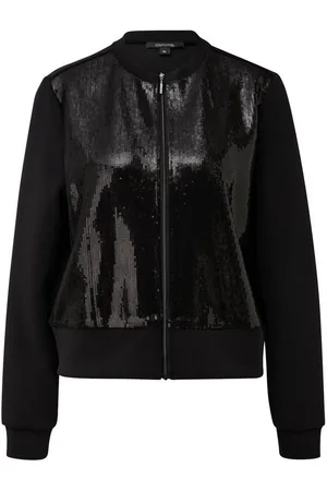 Comma, Kurzjacke (1, 1-St) Blouson, Pailletten, Reißverschlusses - Verkäufer: LuriX