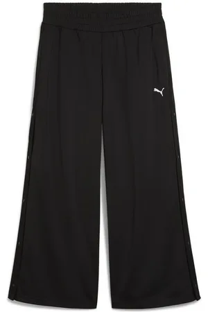 PUMA Sporthose WARDROBE ESS Hose mit niedrigem Bund und Druckknopfverschluss