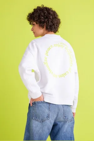 SENSES THE LABEL Sweater mit überschnittenen Schultern