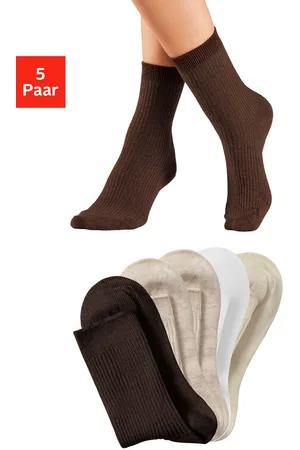 Lavana Basicsocken (Packung, 5-Paar) mit feiner Rippe
