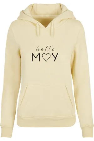 Merchcode Kapuzenpullover Damen Ladies Spring - Hello may Heavy Hoody (1-tlg)