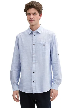TOM TAILOR Langarmhemd STRUCTURED SLUBYARN (1-tlg) - Verkäufer: Jeans-direct