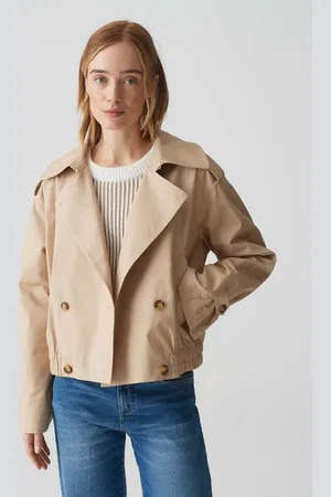 Opus Trenchcoat Kurze Trenchjacke HEDIE Regular aus Lyocell Mix - Verkäufer: GmbH | someday GmbH