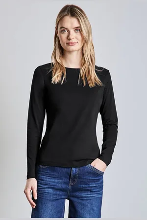Street one Langarmshirt aus reiner Baumwolle