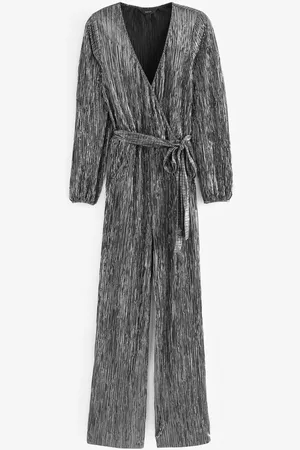 Next Jumpsuit Langärmeliger plissierter Metallic-Overall (1-tlg) - Verkäufer: Germany GmbH