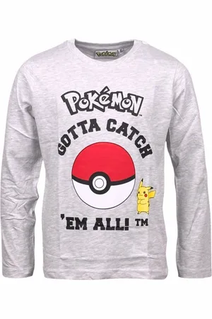Pokemon Langarmshirt „Gotta Catch ‘Em All!“ Jungen Jersey Shirt Gr. 116- 152 cm - Verkäufer: Starkids Licensed Brands and more