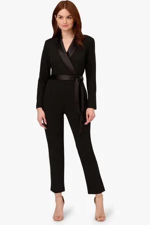 Adrianna Papell Jumpsuit Crepe Tuxedo Jumpsuit Cocktail, Hochzeit, Anlass, Formell - Verkäufer: GoJungo GmbH