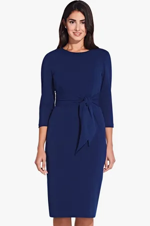 Adrianna Papell Abendkleid Knit Crepe Tie Waist Sheath Arbeit, Hochzeit, Abendessen - Verkäufer: GoJungo GmbH