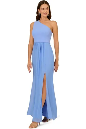 Adrianna Papell Abendkleid One Shoulder Chiffon Gown Cocktail, Abend, Mutter der Braut, Hochzeit, Anlass - Verkäufer: GoJungo GmbH
