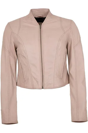 Jilani Lederjacke Lulal - Damen Lederjacke Kurzjacke Lammnappa helles Lavendel - Verkäufer: Lederjacken24