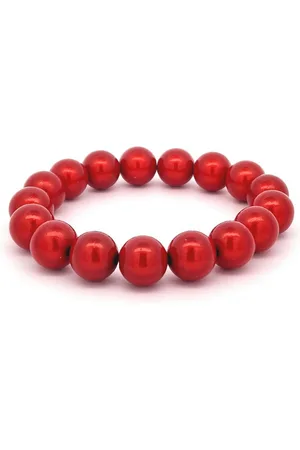 Impala Perlenarmband Armband Perlenarmband Wonder aus 12mm Perlen, verschiedene Farben - Verkäufer: Silberschmuck