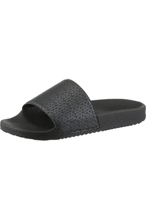 HUGO BOSS Timein Badepantolette, Poolslides, Schlappen, Sommerschuh, Strandschuh mit Logo