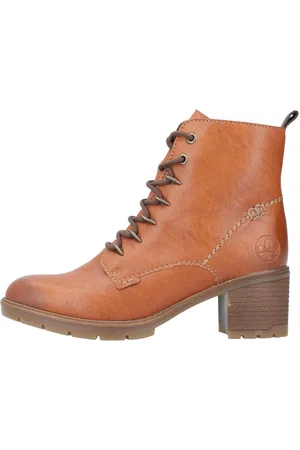 Rieker Schnürstiefelette, Schnürboots, Blockabsatz, mit Innenreißverschluss