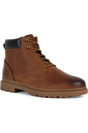 Geox U ANDALO A Schnürboots Worker Boots, Schnürstiefel mit Spezial Membrane