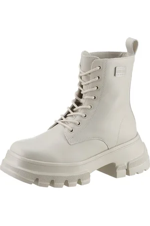 Tommy Hilfiger TJW CHUNKY LEATHER BOOT Schnürboots mit Marken-Logo