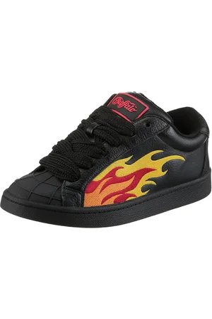 Buffalo LIBERTY Sneaker, Freizeitschuh, Schnürschuh, Halbschuh mit trendigem Flammenmotiv