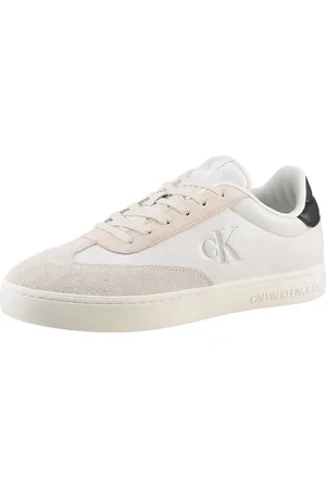 Calvin Klein CLASSIC CUPLOW LACEUP LTH FAD Sneaker, Basket-Sneaker, Schnürschuh, Freizeitschuh mit weichem Schaftrand