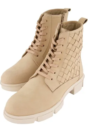 Ulla Popken Leder-Stiefeletten Flechtoptik Weite H Stiefel - Verkäufer: Popken Fashion Group