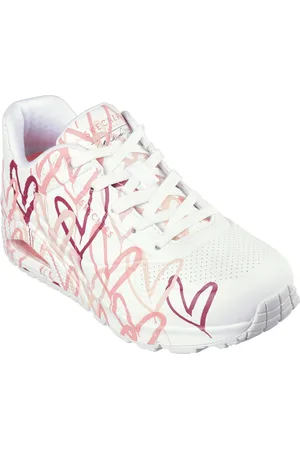 Skechers UNO-SPREAD THE LOVE Wedgesneaker Freizeitschuh, Halbschuh, Schnürschuh mit coolem Graffiti-Print