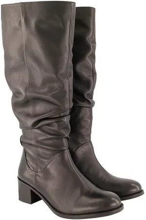 Ulla Popken Lederstiefel XL-Schaft Raffung Weite H Stiefel - Verkäufer: Popken Fashion Group