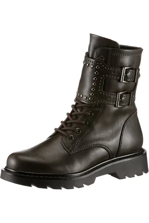 Tamaris Bikerboots, Blockabsatz, Schnürboots, Schnürstiefelette mit Innenreißverschluss