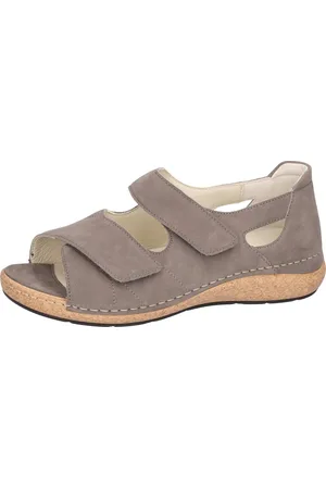 Waldläufer K-Heliett Sandale, Sommerschuh, Sandalette, Keilabsatz, in Komfortweite K (extraweit)
