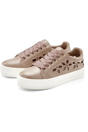Lascana Sneaker mit kleinen Cut-Outs, Schnürhalbschuhe, Freizeitschuhe VEGAN