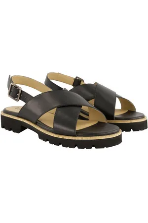 Ulla Popken Leder-Sandaletten Kreuzriemen Weite H Sandalette - Verkäufer: Popken Fashion Group