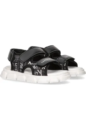 Calvin Klein AOP VELCRO SANDAL Sandale, Sommerschuh, Klettschuh, Sandalette, mit Logodruck