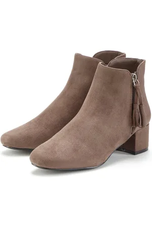 Lascana Stiefelette Stiefel, Boots mit bequemem Blockabsatz VEGAN